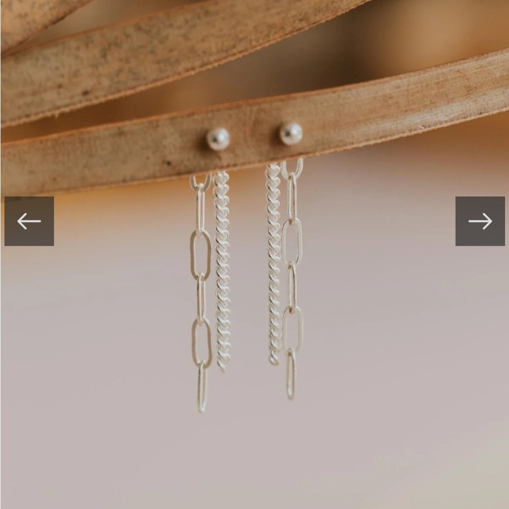 Sonny Backdrop Earrings - Sterling Silver